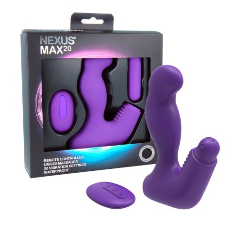 Nexus - Max 20 Remote Control Unisex Massager Purple