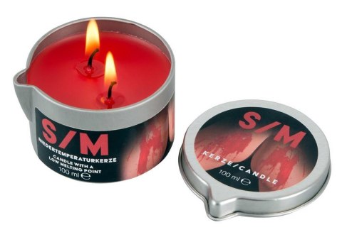 S/M Candle in a Tin red 100 g