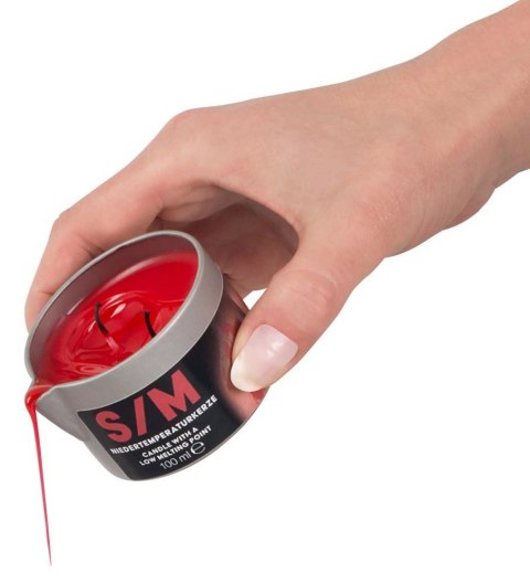 S/M Candle in a Tin red 100 g