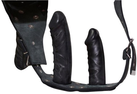 Leather String + 3 Dildos L/XL