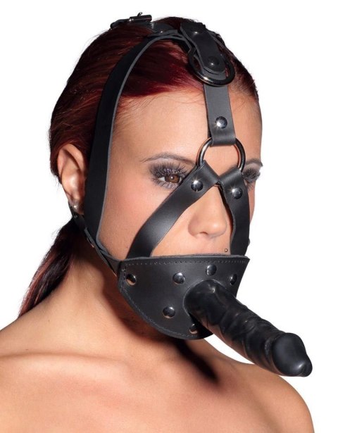 LeatherHead harness with Dildo