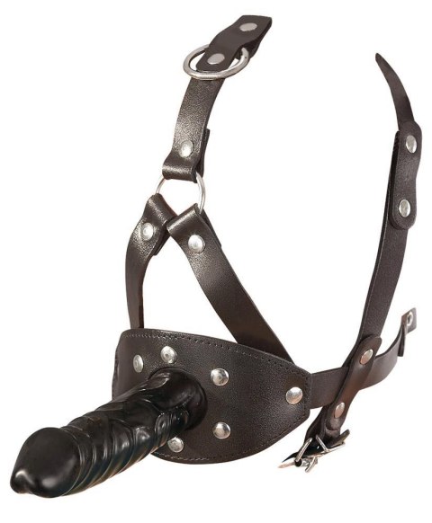 LeatherHead harness with Dildo