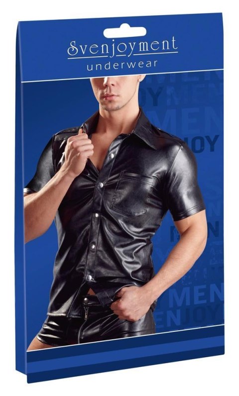 Imitat. Leather Men's Shirt L