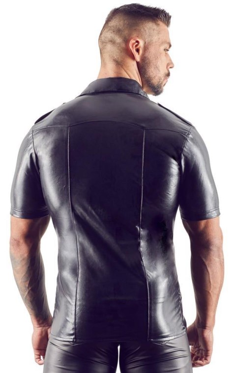 Imitat. Leather Men's Shirt S