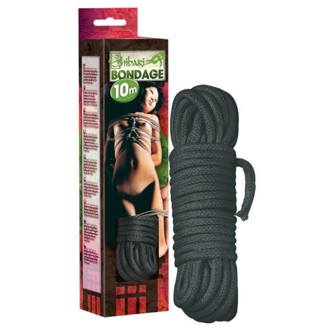 Bondage rope 10 m black