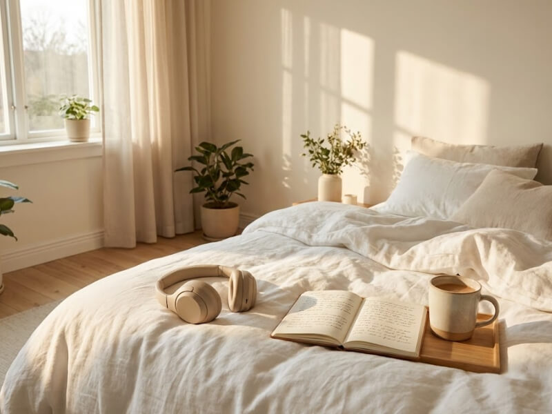 Relaks w sypialni