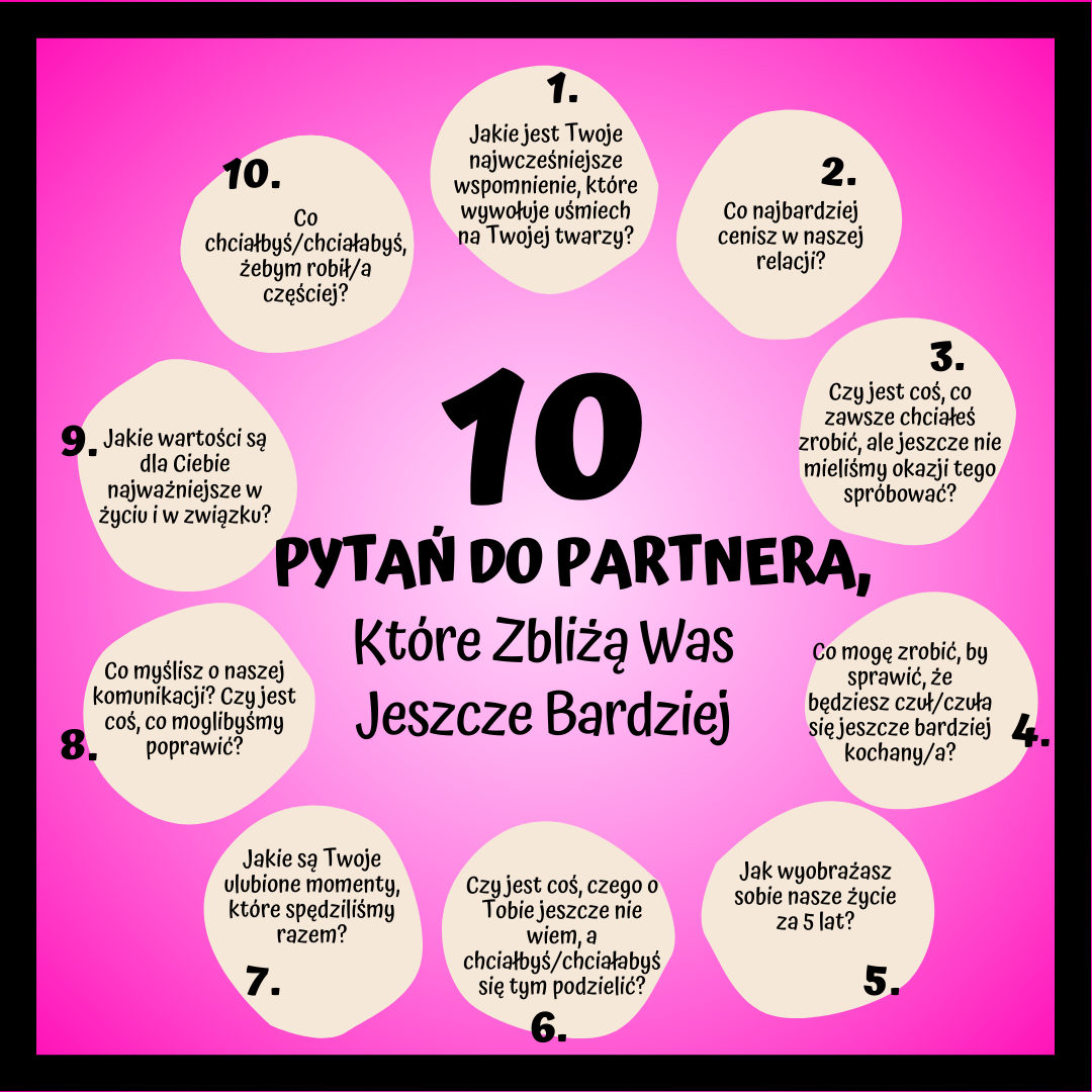 10 Pytań do Partnera, Które Zbliżą Was Jeszcze Bardziej